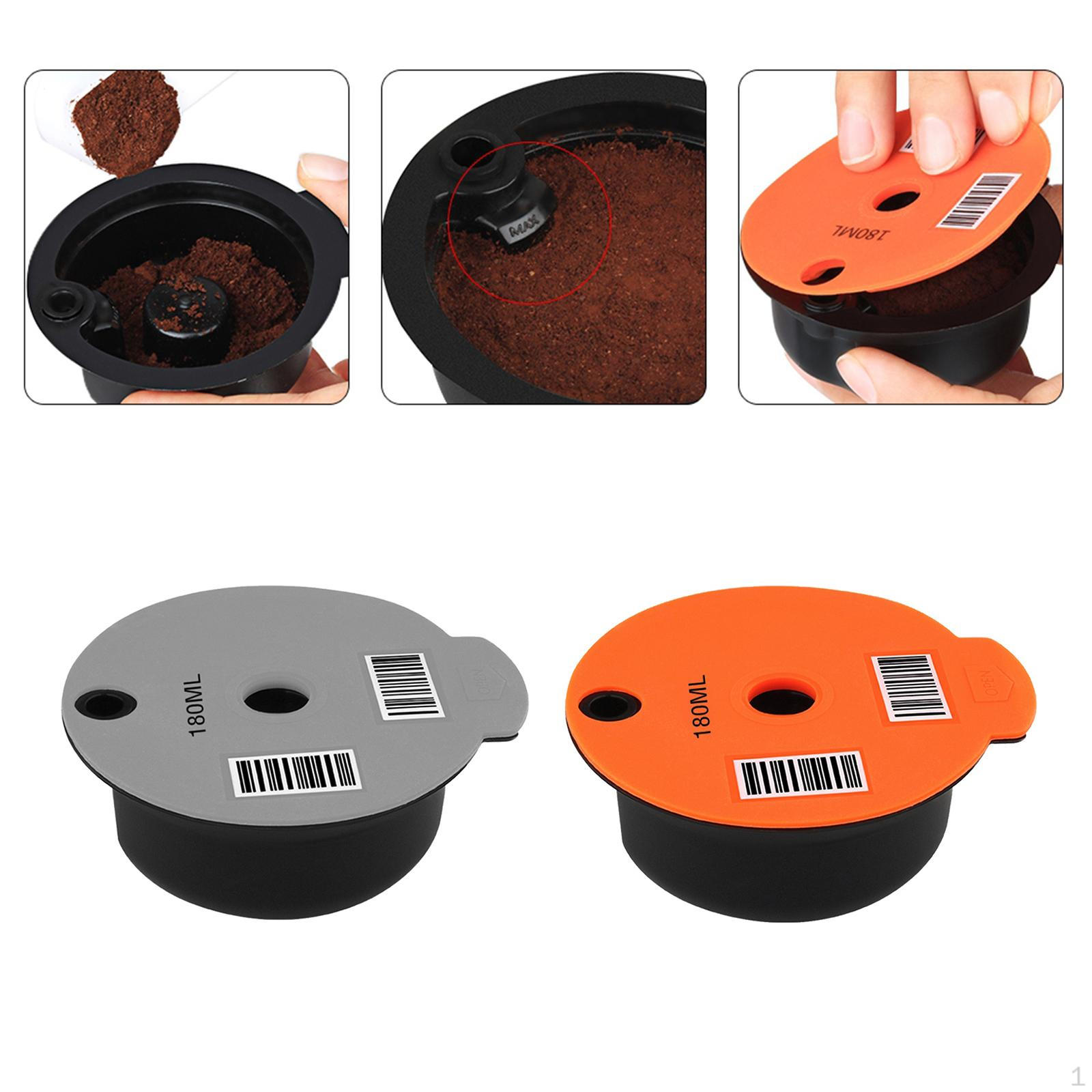 

+ Серая многоразовая капсула для кофе, многоразовый сетчатый держатель из нержавеющей стали, с бонусной ложкой, кистью, 180ml