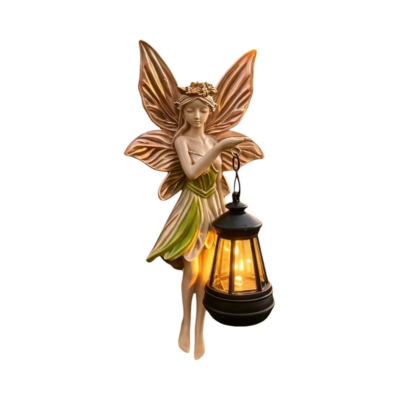 Garden Decorative Wall Sconce with Sunlight Charging for Porch Yard Tree Branch or Entryway, Outdoor Decor Piece Home Accent
