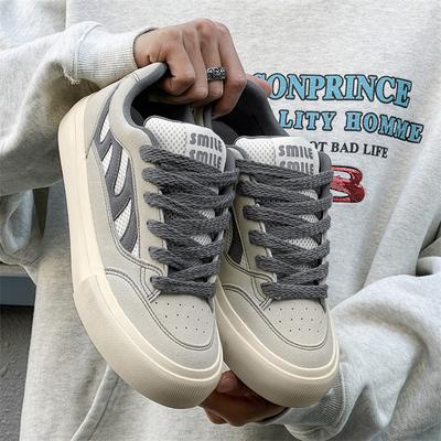 Freizeit-Board-Schuhe 2025 neuer Retro-Stil weiße Schuhe vielseitige Schuhe Herren-Ins-Stil Street-Fotografie-Trend Studentenschuhe