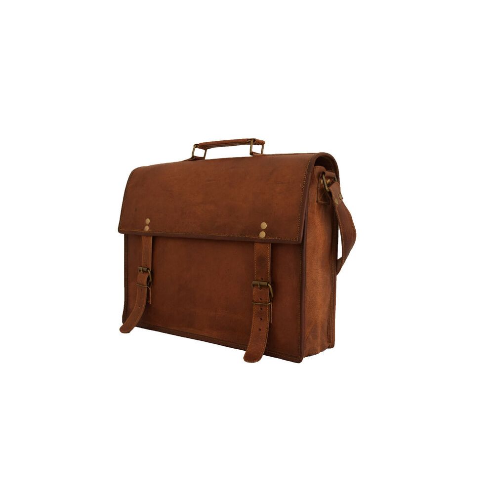 17 v kožené brašně Messenger Bag Aktovka na notebook Kancelářské školní tašky přes rameno