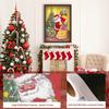 Adult Christmas Diamond Painting Kit, Santa Cartoon 5D Diamond Painting Rhinestone Embroidery Full Diamond Diamond Art Christmas Home Wall Decoration
