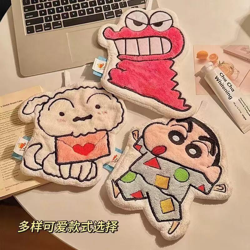 Neues Crayon Shin-Chan Anime Cartoon Handtuch Niedlich zum Aufhängen Super Saugfähig Verdicktes Handtuch für Badezimmer und Küche