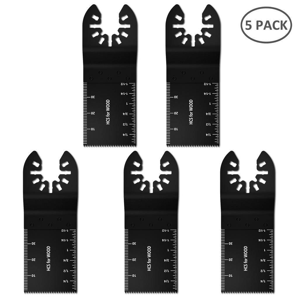 5-60Pcs Universal Saw Blade Oscillating Multi Tool Blades Straight Scale Multi Tool Cutting Wood Saw Blades For Dremel Milwaukee