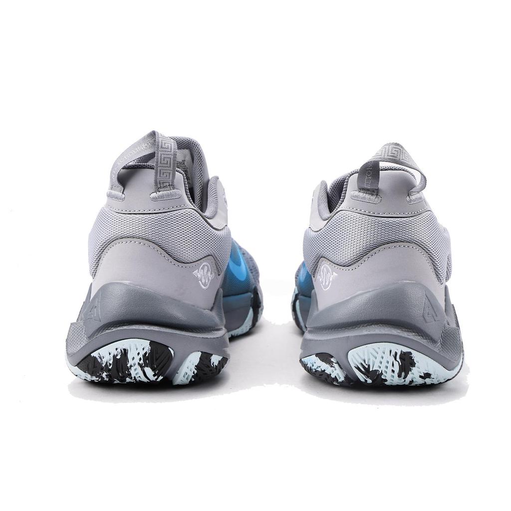 Nike Giannis Immortality 2 Slip Resistant Coverage Low top Basketball Shoes Men's Gray Blue DM0826-004(Team59-)