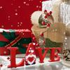 3pcs Wedding Decoration Wooden Love Just Married Mr & Mrs Desktop Ornaments Wood Letters Sign for Married Party Home Table Decor