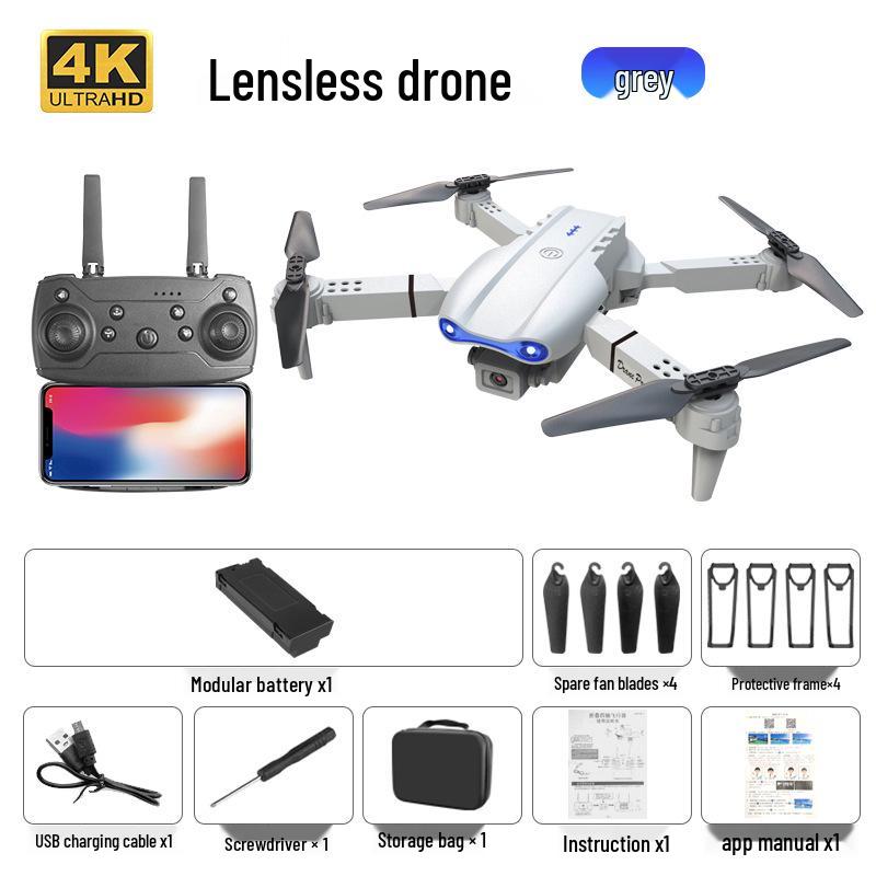 Drone Dobrável E99Pro com Câmeras HD Duplas e Altitude Hold, Aeronave de Controle Remoto de 4 Eixos E88Pro K3