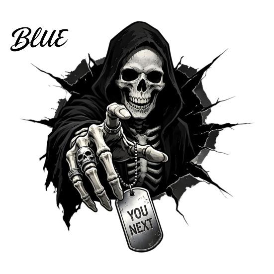 DIY Halloween Scene Props Grim Reaper Skull Static Window Clings Self-Adhesive Spooky Glass Waterproof PVC Decals Decals Stickers for Bedroom