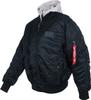 Winter Jacket Alpha Industries MA-1 D-Tec Hood Bomber Jacket (183110) Blue (183110-07)