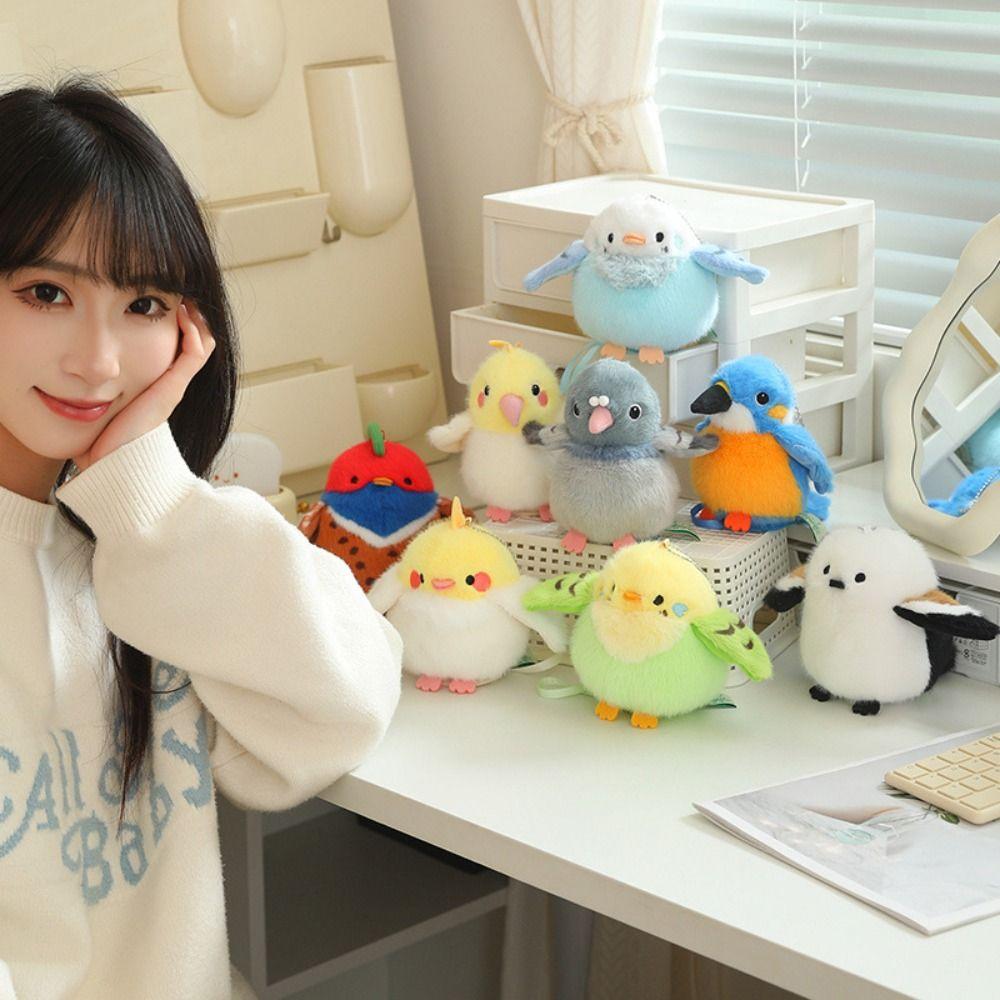 Realistic Parrot Plush Doll Cute Animal Simulation Birds Toys Bird Series Plush Toy Car Decor