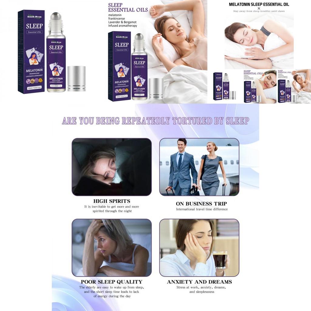 South Moon Schlaf Roll-on Ätherisches Öl Zur Entspannung Und Linderung Von Angstzuständen Mit Natürlichen Inhaltsstoffen