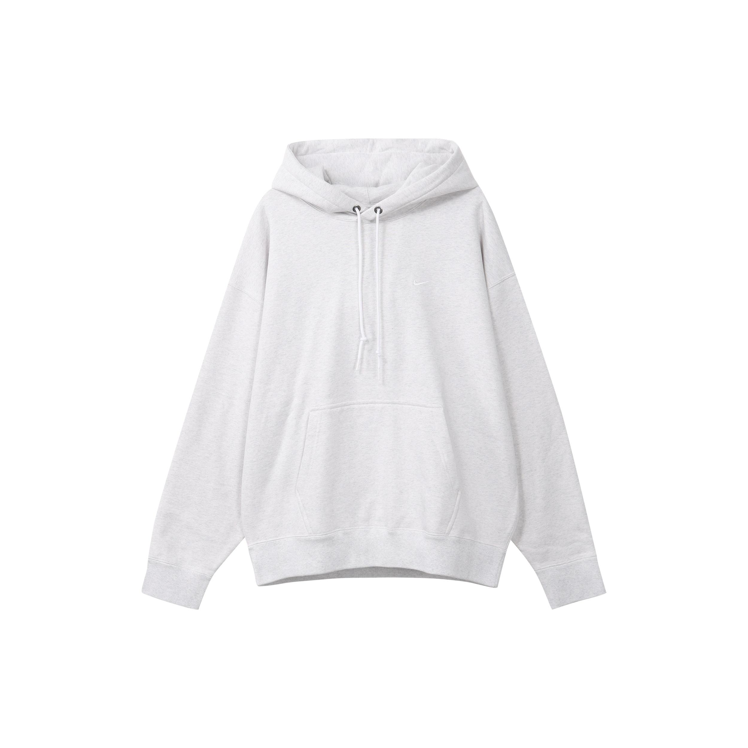 Nike Solo Swoosh Fleece Pullover Hoodie White Men s DX1356-051 L