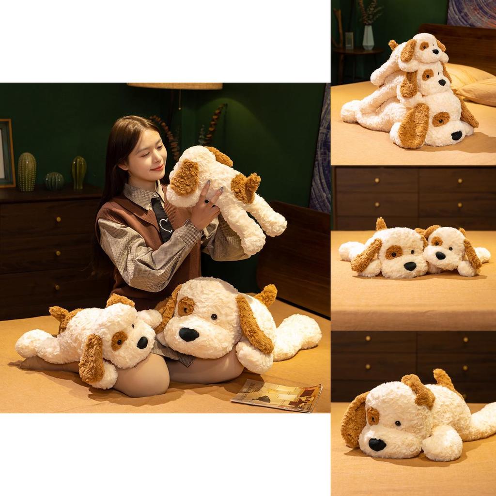 Adorable Plush Heart Shaped Dog Doll Cute Soft Spotted Puppy Toy For Gifts