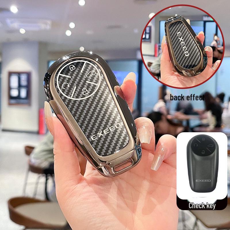 Coque de clé Chery Exeed Xingji Yuan en métal pour modèle 2024/2025