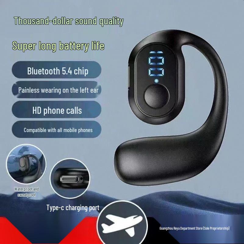 2025 Wireless Over-Ear Headphones with Digital Display and Extended Battery Life