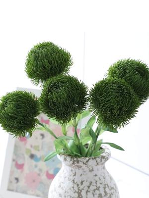 2 Pcs Artifical Flowers Dandelions Plants Artificial Dandelions Fake Plants Shrubs Flowers for Home Living Room Interior Office Table Decorate