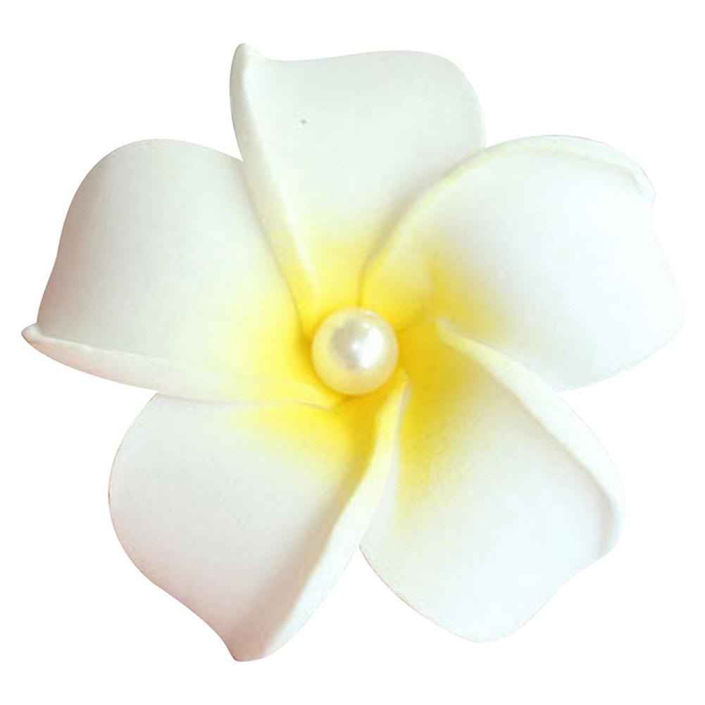 Pearl Plumeria Flower Hair Clips For Women Girls Hairpins Egg Flower Barrette Hawaiian Wedding Party Bag Hat Accessories