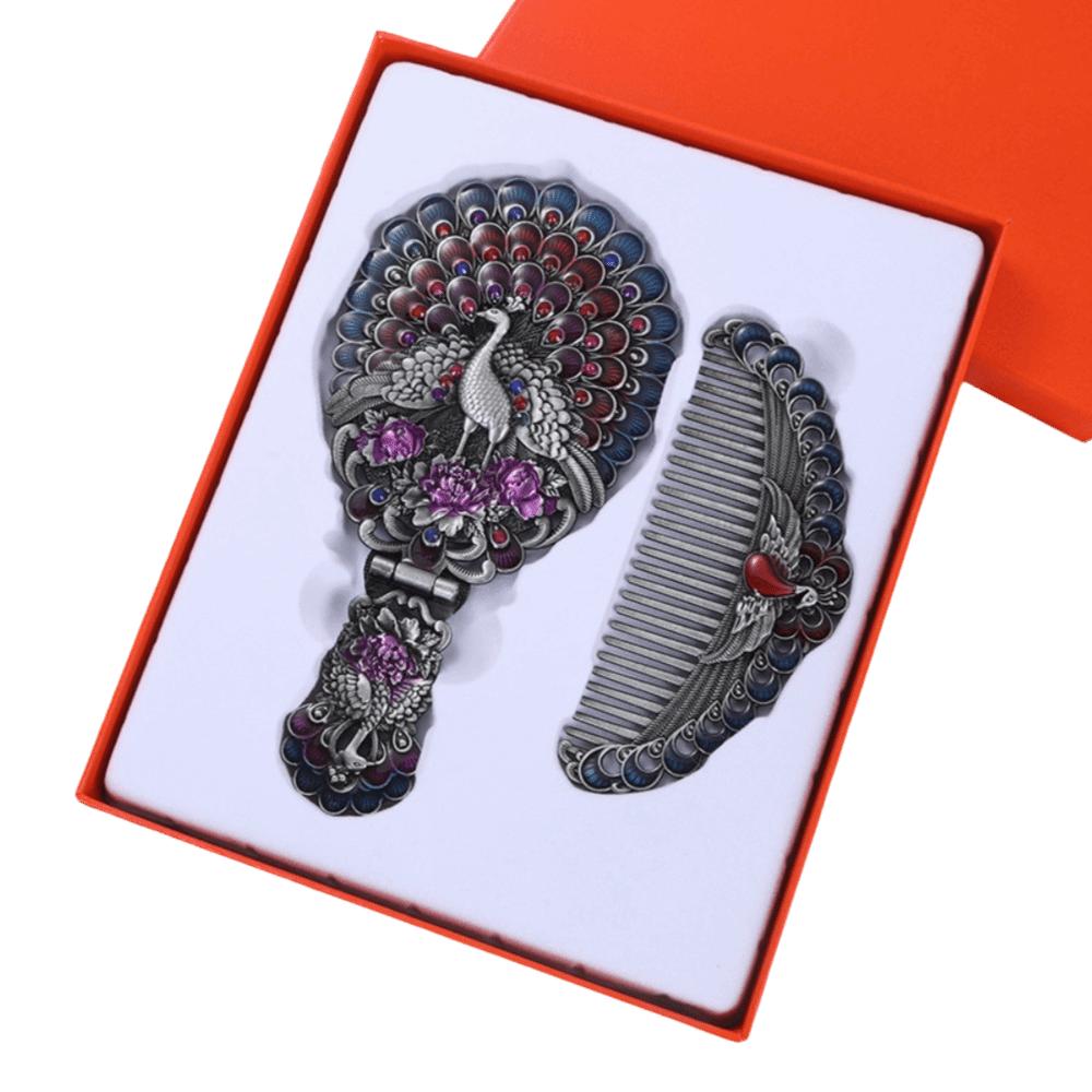 Hand-held Princess Make Up Mirror Vintage Folding Cosmetic Mirror Vanity Mirror Middle East