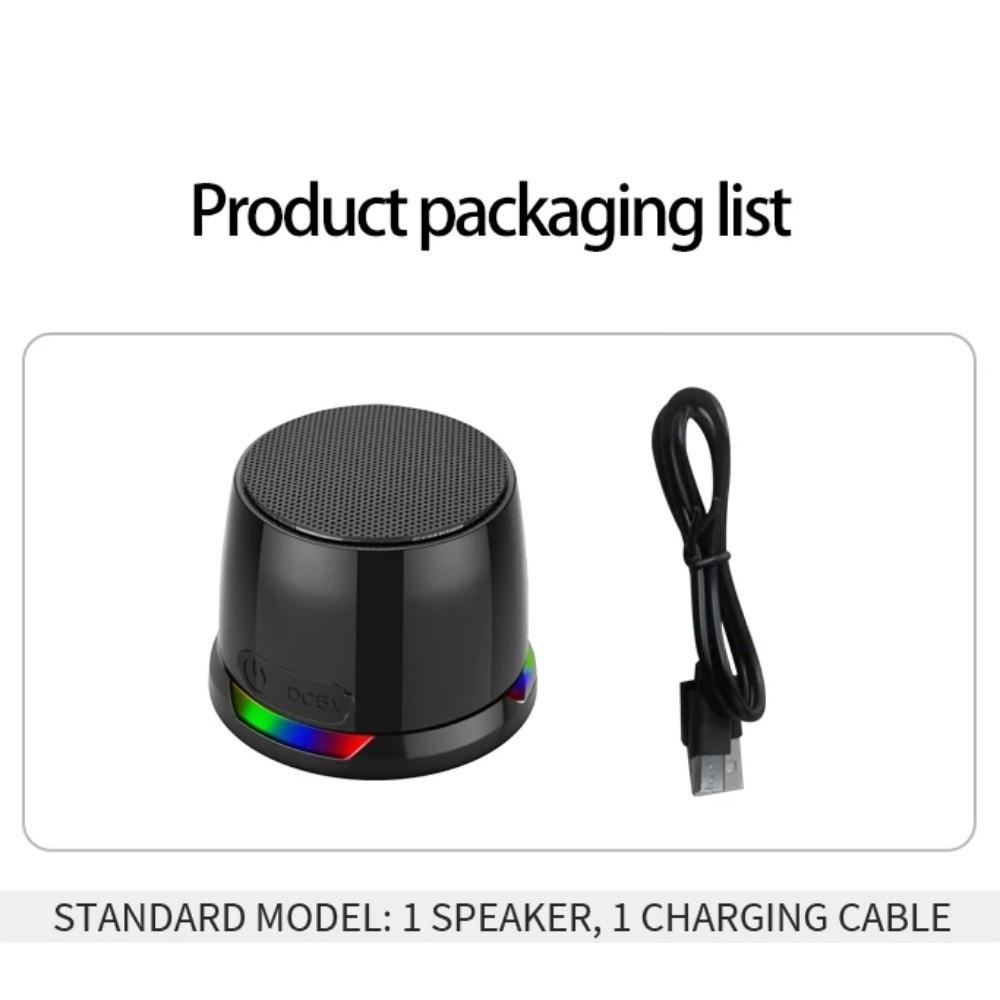 Anti Lost Magnetic Mini Speaker Deep Bass Portable Sound Box RGB Light Speaker  PC Tablet Use