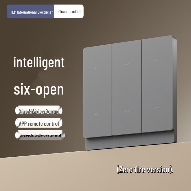 Smart Switch Panel Mesh2.0: Wireless Remote Four-way Dual Control, Pre-connected To Mijia App