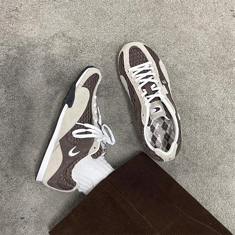 Ma Speedism 2025 Super Fire German Training Shoes Women's Retro Fishnet Shoes Forrest Gump Shoes Platform Casual Sneakers Summer