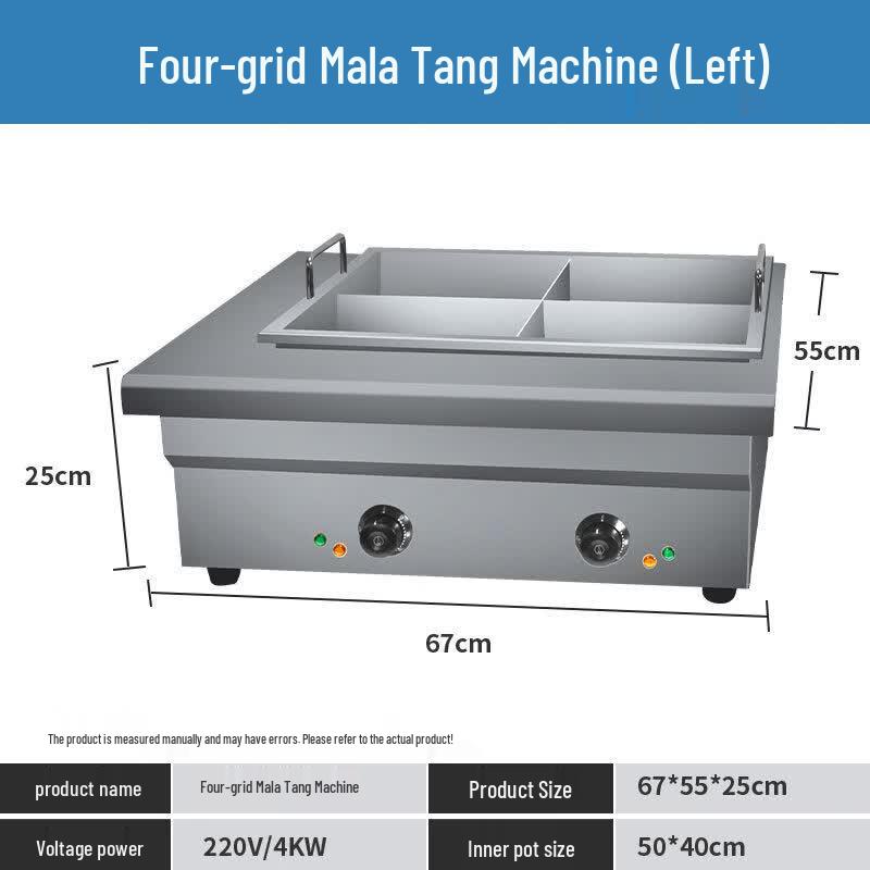 JPHZNB Electric Multi-functional Hot Pot & Fryer