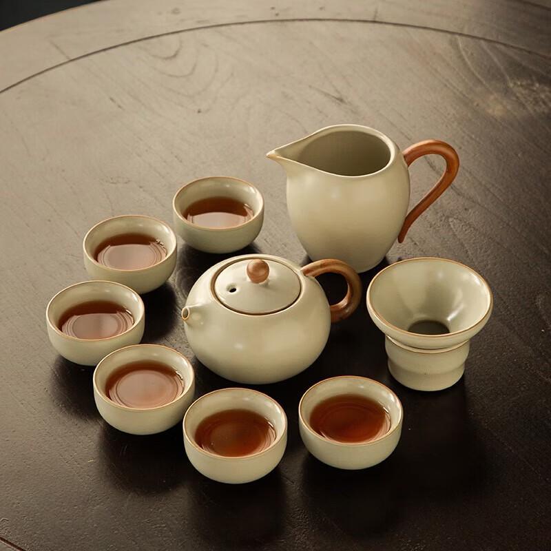 Tao Zhida Ru Kiln Xishi Pot Kung Fu Tea Set Gift Box
