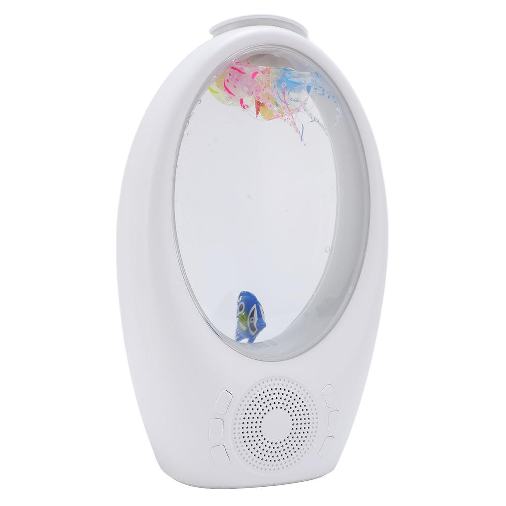 RGB Table Lamp Wireless Multifunctional BT Speaker White Noise Player for Home Dorm Study White