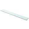 VidaXL Panneaux d'étagère 2 pcs Verre Transparent 100 x 12 cm