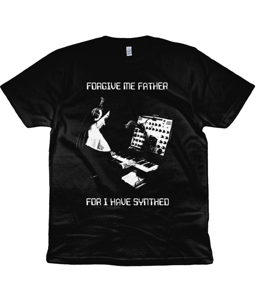 

Forgive Me Father For I Have Synthed - Halftone - Organic T-Shirt - Synthesizer 4XL