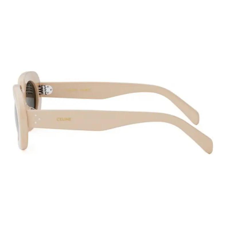 Celine Oval Sunglasses With Logo Women Sunglasses Brown CL40276U25A