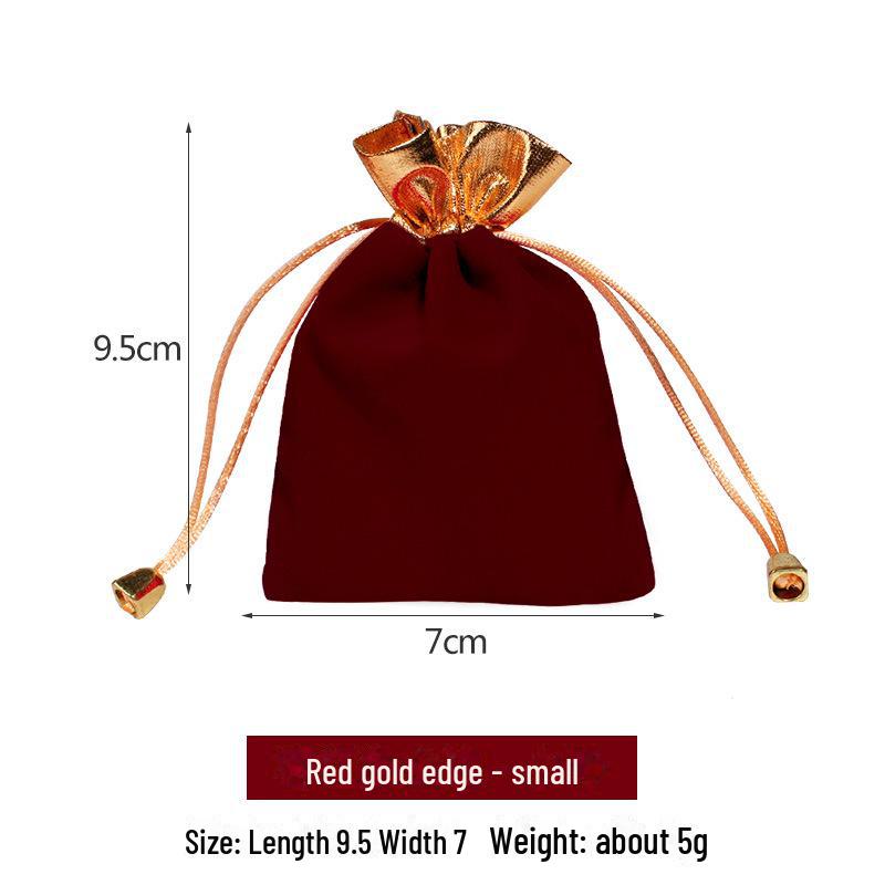 Velvet Drawstring Jewelry Bag: New Year's Lucky Charm Pouch