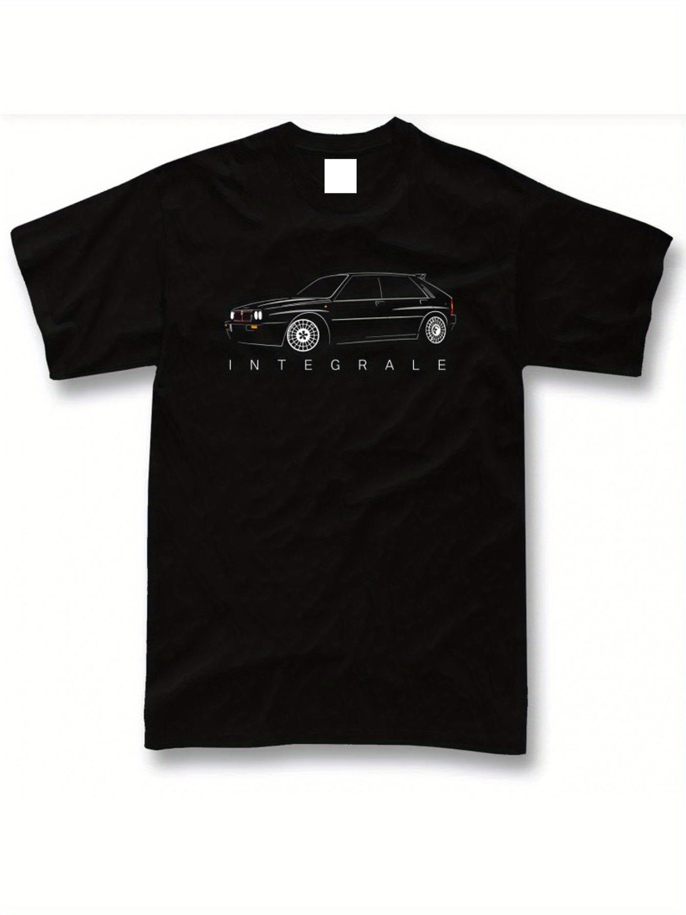 Men s Vintage 90s Rally Car T-Shirt - Retro Italian Racing Tee with Integrale Delta Design & HRD HF 16V M