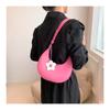 Sweet Style Faux Leather Crescent Bag for Women 2026 New Fashionable Shoulder Crossbody Purse