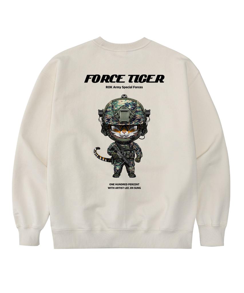 OHP Ohpxjs.Lee Bspecial Forces Poster Tiger Oversized Heavy Sweatshirt