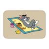 Custom  Cat And Mouse Doormat Anti-Slip Entrance Welcome Kitchen Bath Floor Door Mat  Toilet Living Room Carpet Rug