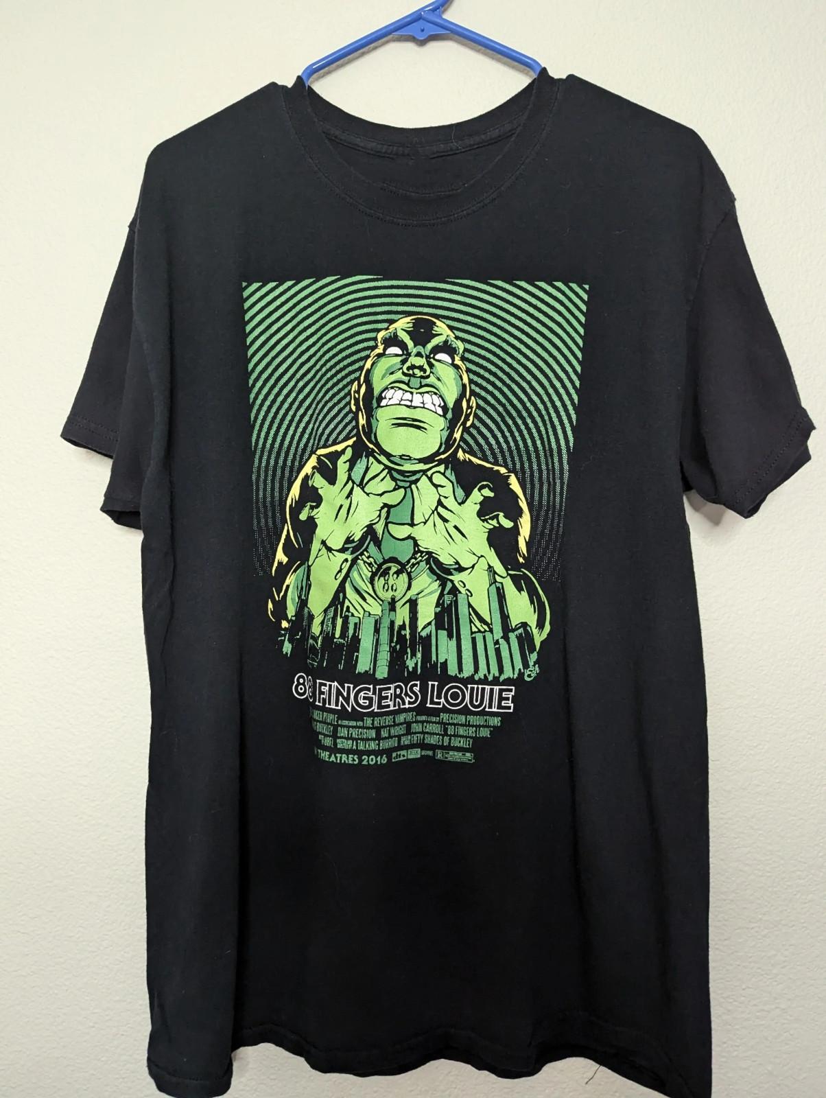 Vtg 88 Fingers Louie Band Album Music Heavy Cotton Black All Size T Shirt MC139 XL