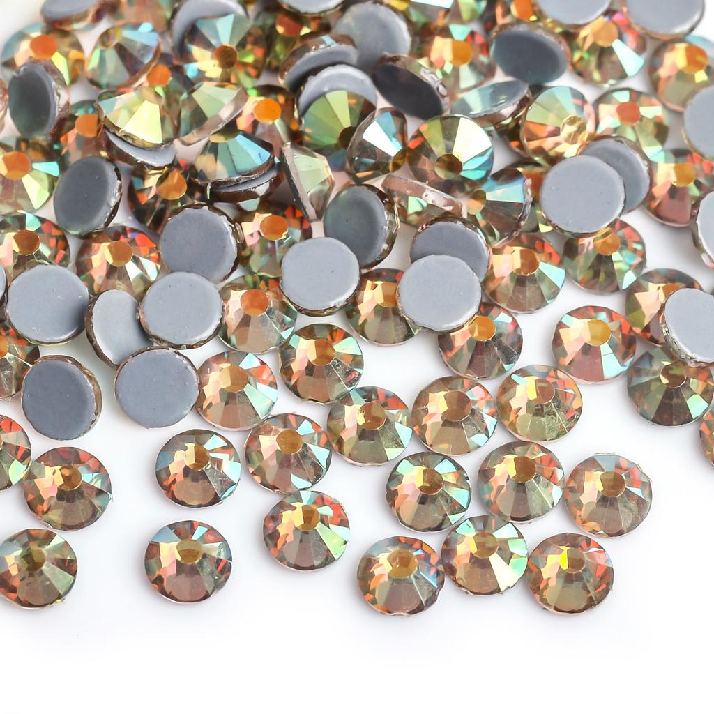 Weichen Rhinestone Factory Austrian Diamond Decorative Rhinestone Diy Nail Art Beauty Glass Jewelry Glue Bottom Color Plated Rhinestone