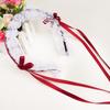 Liebliches Süßes Haarband Anime Maid Cosplay Stirnband Lolita Rüschenspitze Kopfschmuck Handgefertigt Schleife Haarschmuck