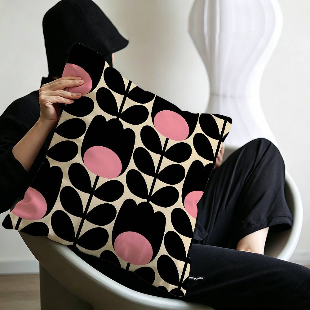 Art OOrla Kiely Flower Pillow Anime Pillow Sofa Bed Head Pillow Cover Cushion Cover x cm Fashion
