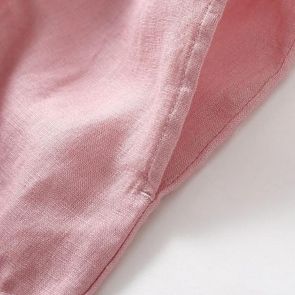 Vintage Cotton Linen Shirt Dress For Women Solid Plus Size Casual Long Dresses Ladies Slim A Line Tunic Dress Outfits For Summer