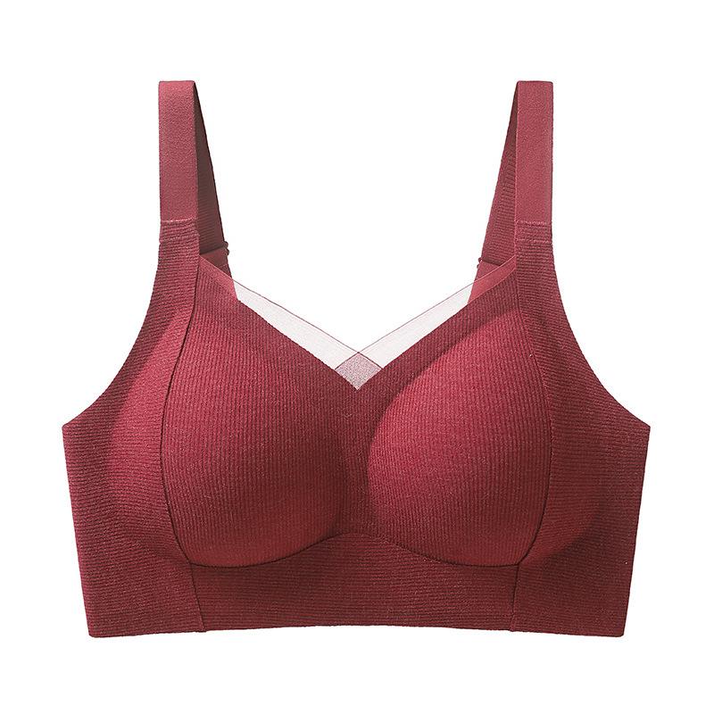 Anti-sagging lift upper support autumn and winter new seamless beauty back collection breast no steel ring bra
