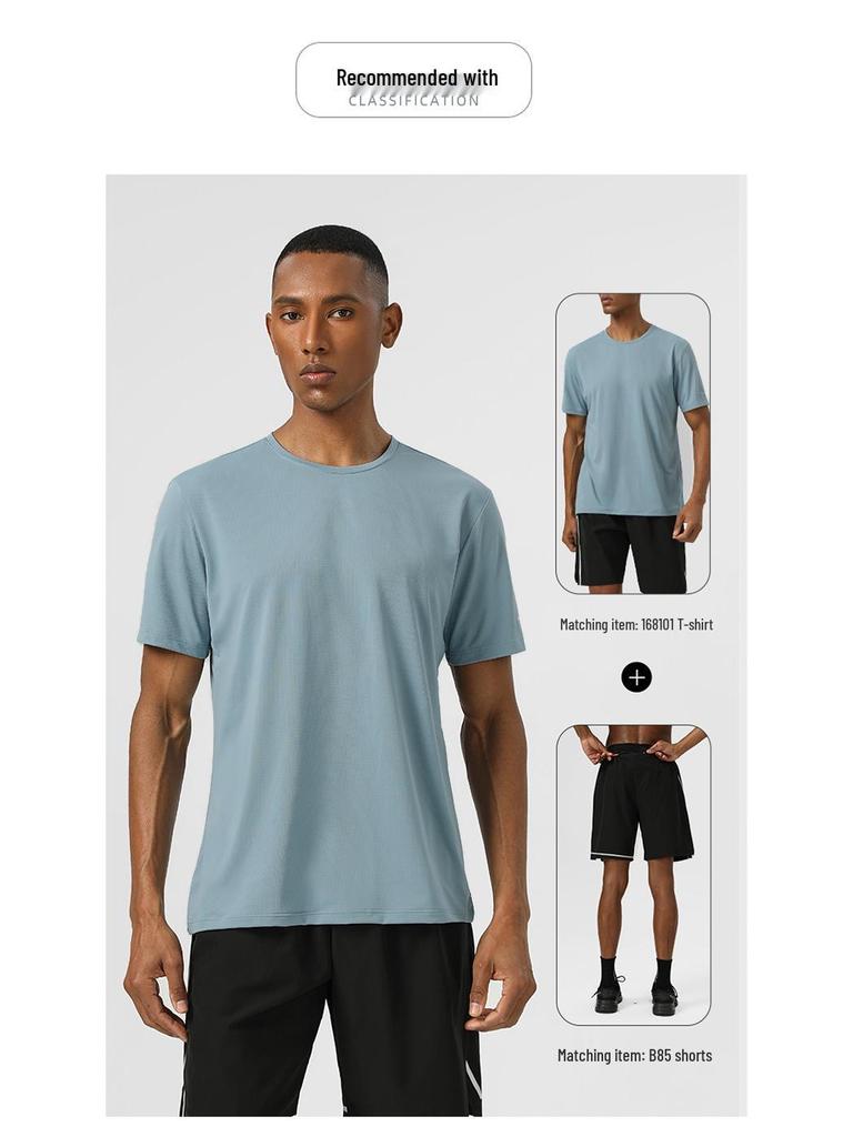 2025 Men's Quick-Dry Antibacterial Reflective Sports T-Shirt - Moisture-Wicking Cloud Yarn