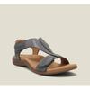 Summer Sandals Women's Flat Arch Massage Velcro Word Casual Beach Sandals