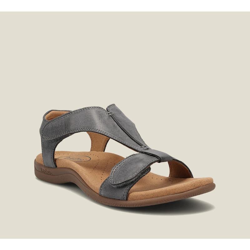 Summer Sandals Women's Flat Arch Massage Velcro Word Casual Beach Sandals
