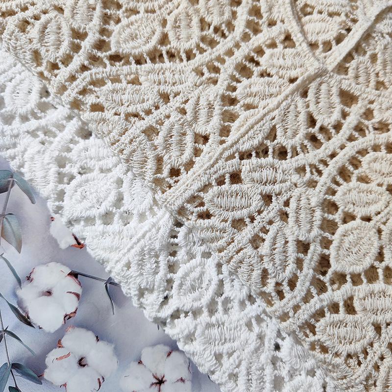 Crochet Lace Tank Top Women Leaf Embroidery Hollow-out Sleeveless Knit Top Cover-up Vacation Bohemian Summer