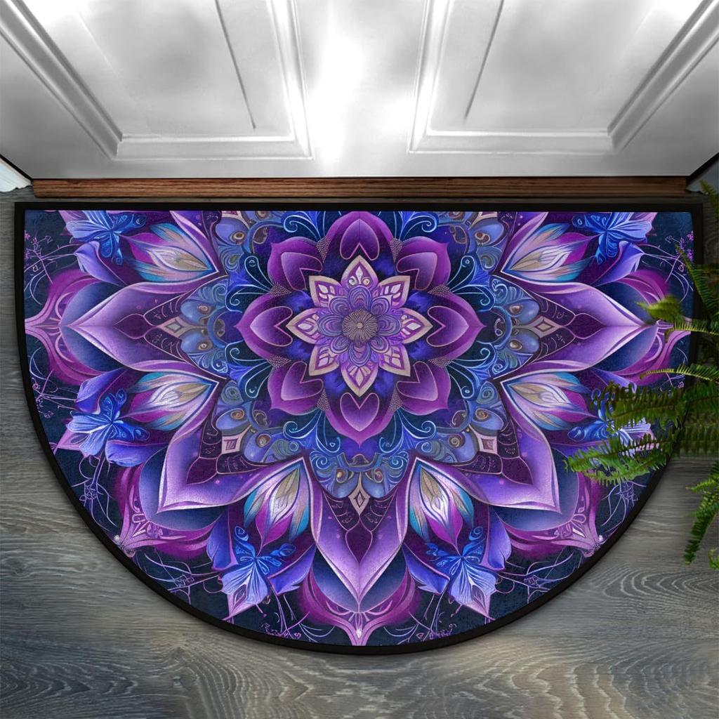 Home Semi Circle Carpet Home Door Decoration Floor Mat Kitchen and Bathroom Floor Mat