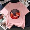 Kawaii Fox Print Ladies Tshirt Ladies Casual Basis Ocollar White T Shirt Short Sleeve Ladies Tshirt Cute Animal Graphics Tops