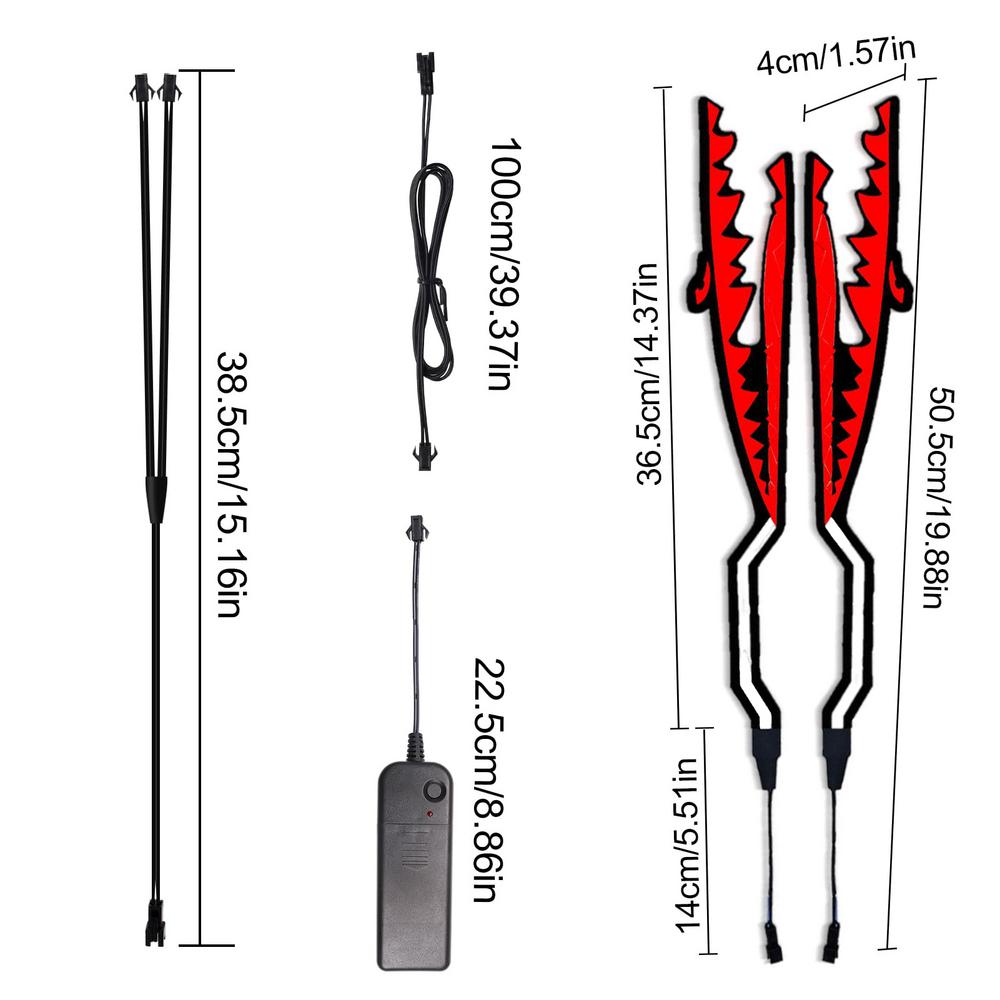 Hat Lights For Night Riding LED Warning Lights Kit Safety Light Battery Operated For Night Riding Waterproof Hat Lights Signal