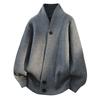 Mens Oversized Knit Cardigan Sweater Winter Casual Loose Fit Acrylic Blend Warm Pullover Jacket