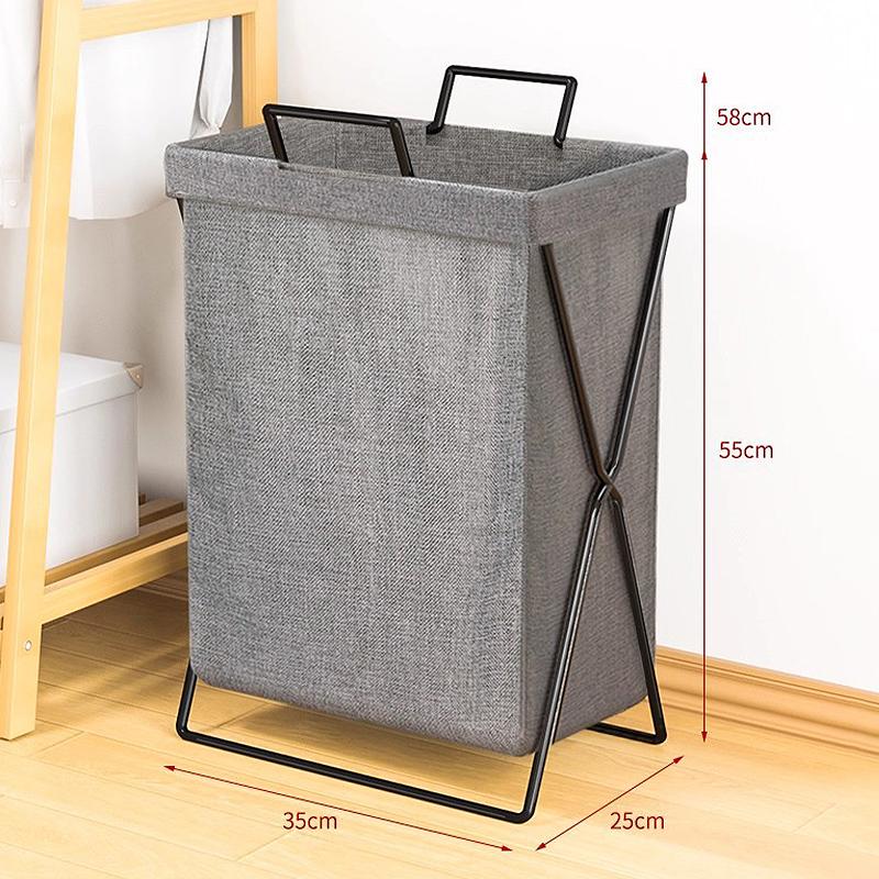 Foldable Laundry Basket with Handles Waterproof Fabric Laundry Hamper for Bedroom Bathroom Dorm Laundry Storage